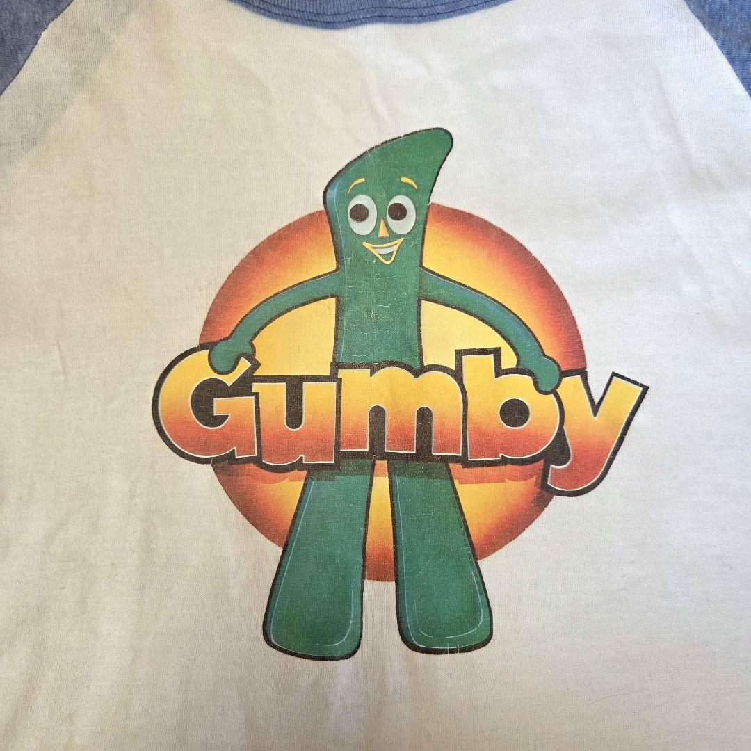 【ヴィンテージ】Gumby ガンビー ラグランTシャツ Miller製 USA