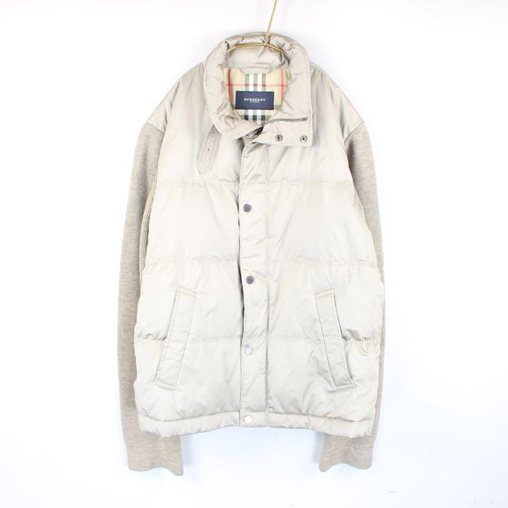 BURBERRY LONDON バーバリーロンドンニット切替ダウンジャケット