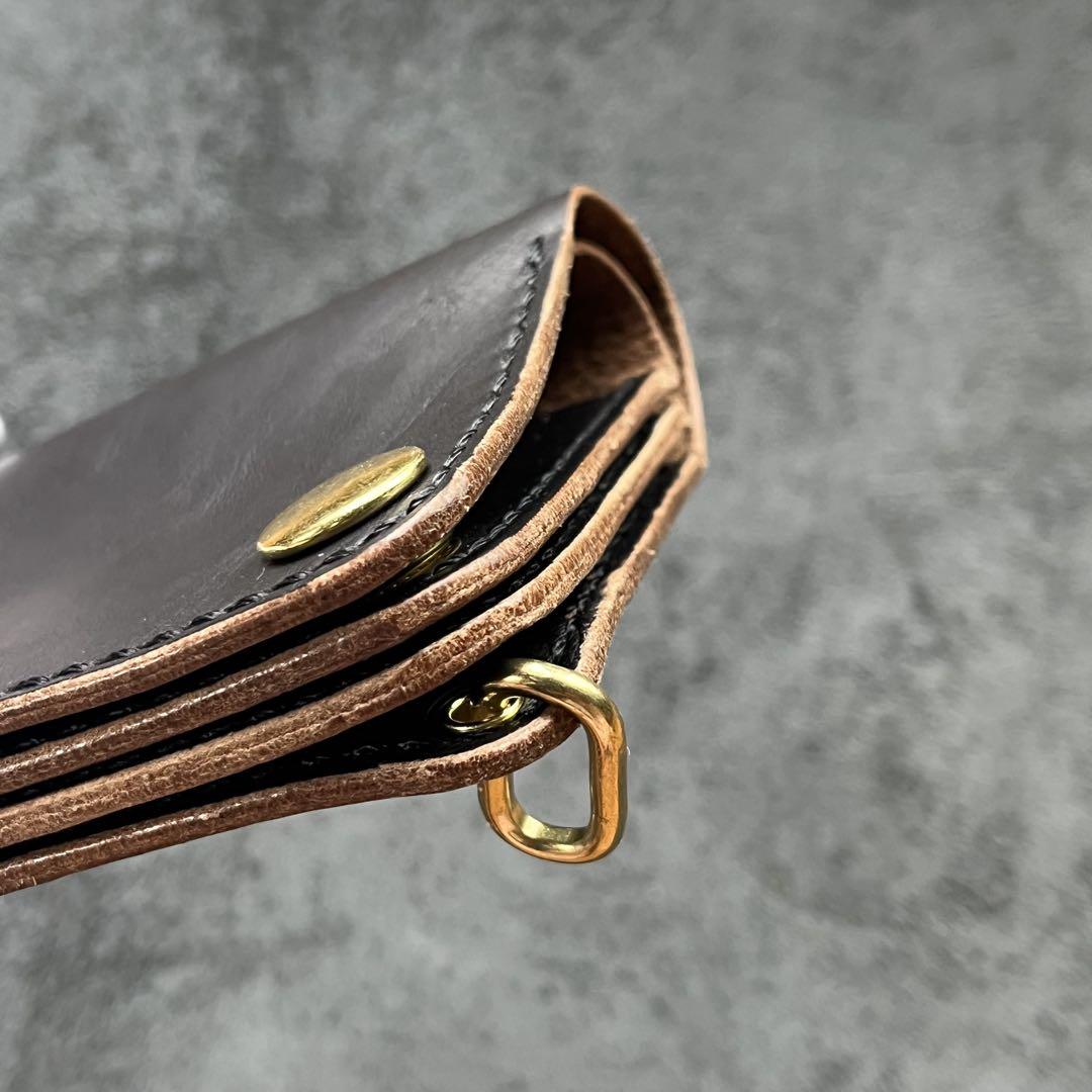 ショート トラッカーウォレット / Short Tracker Wallet < 茶芯