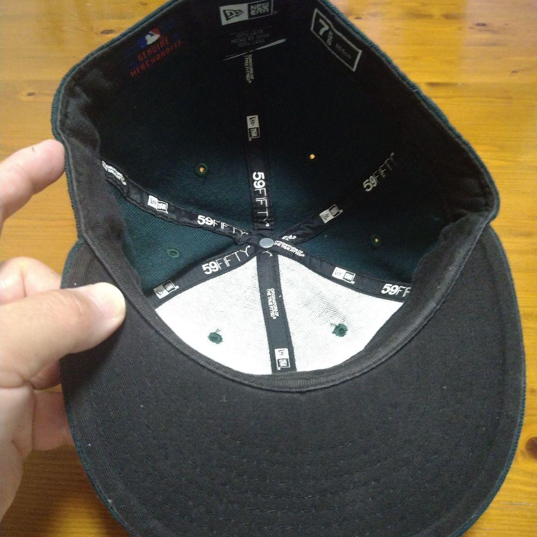 New Era ナショナルズ　ダークグリーンキャップ
