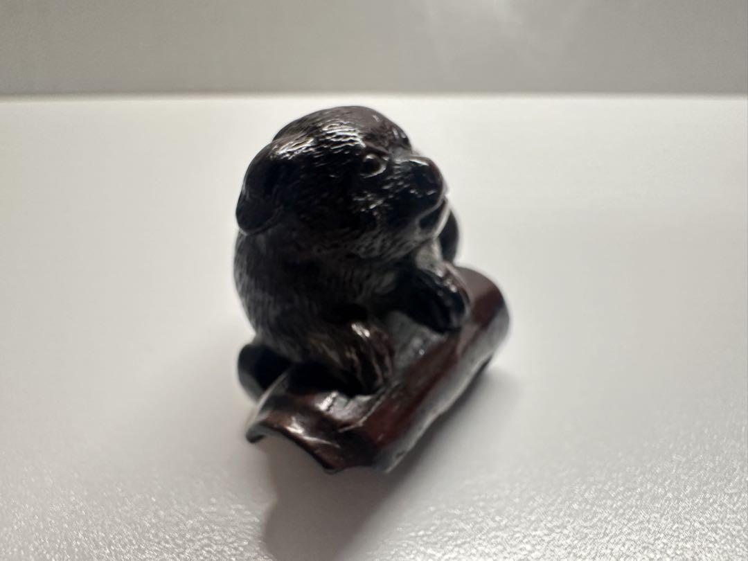 根付(netsuke) 犬の根付 江戸時代 木製 - メルカリ