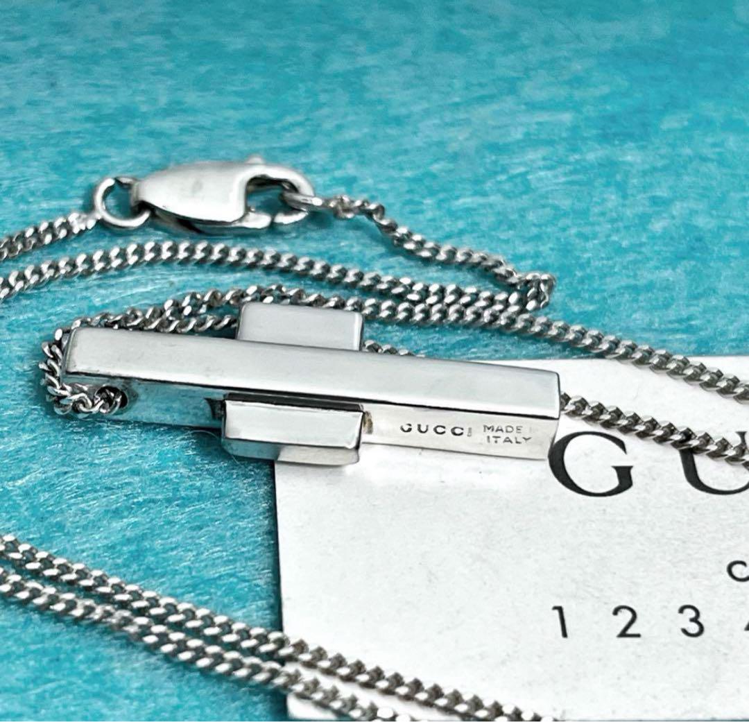 美品 GUCCI クロスネックレスS
