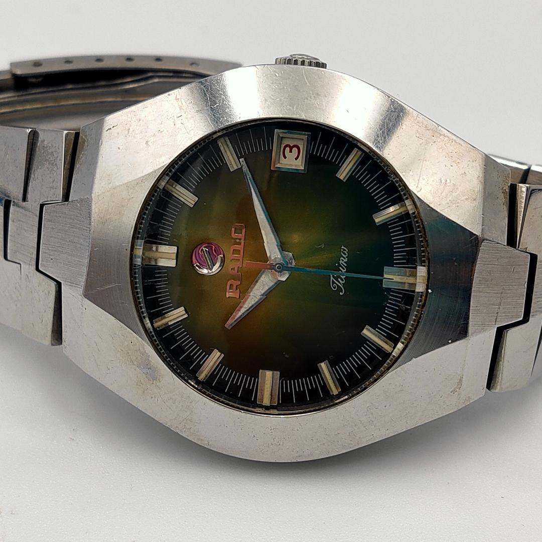 堅実な究極の RADO Ticino 自動巻き時計 カットガラスステンレススチール W897 時計