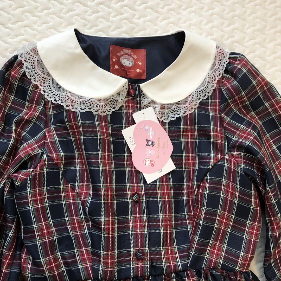 大人女性の しまむらm♡petit M キティワンピース・ベレー帽 青木美沙子 ワンピース