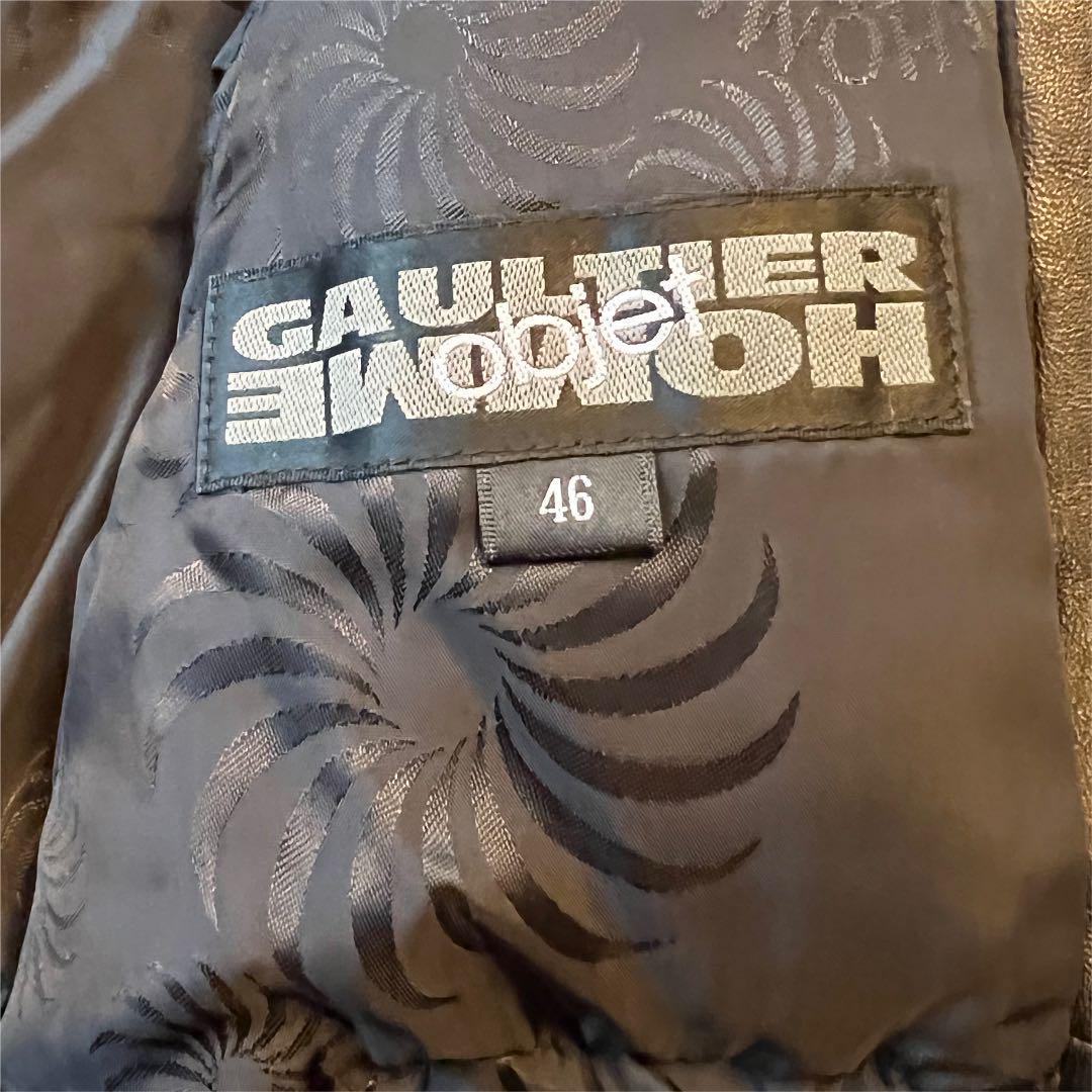 のサイズ┥ Jean Paul Gaultier homme レザーダウンジャケット 0mK9u-m41290263343 ポール