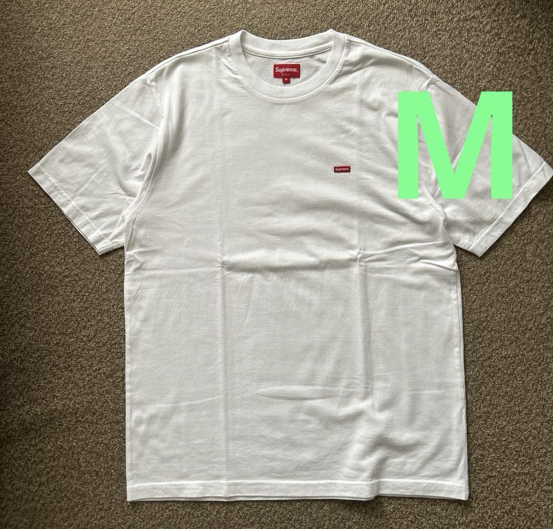 シュプリーム　ロゴTシャツ Mサイズ ホワイト