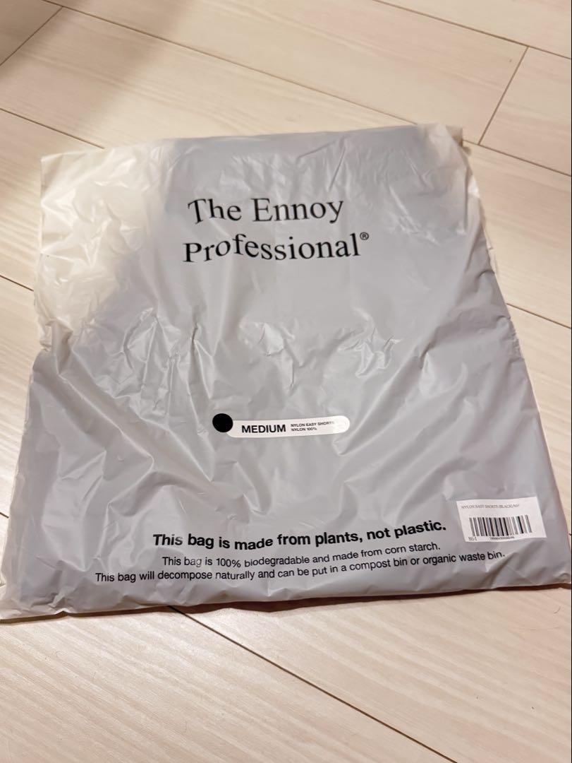 パンツ Ennoy 25ss BLACK M NYLON EASY SHORTS