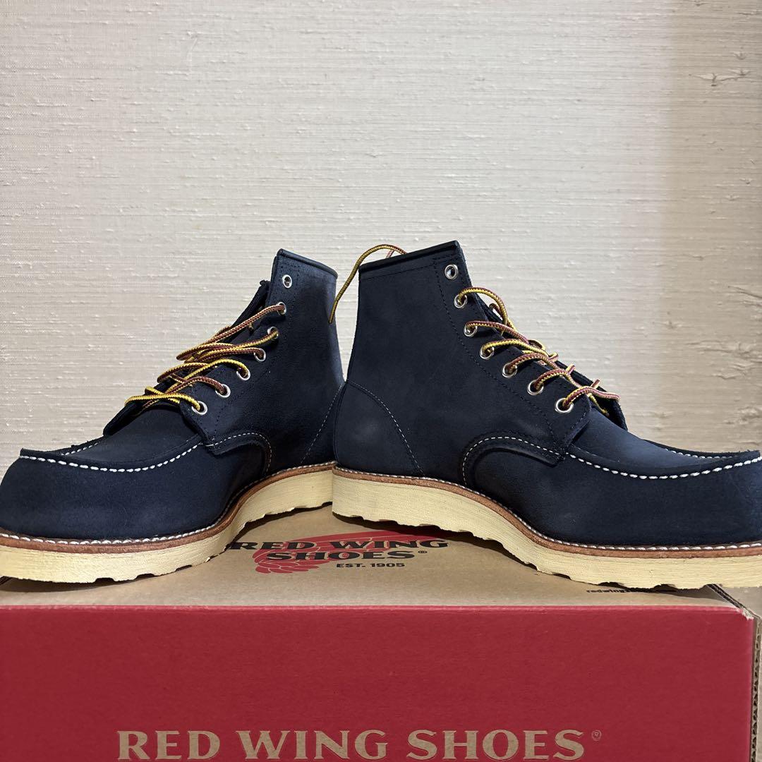 RED WING SHOES BEMS別注ネイビー モックトゥ ブーツ