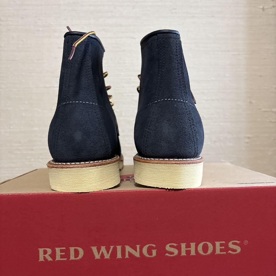 RED WING SHOES BEMS別注ネイビー モックトゥ ブーツ