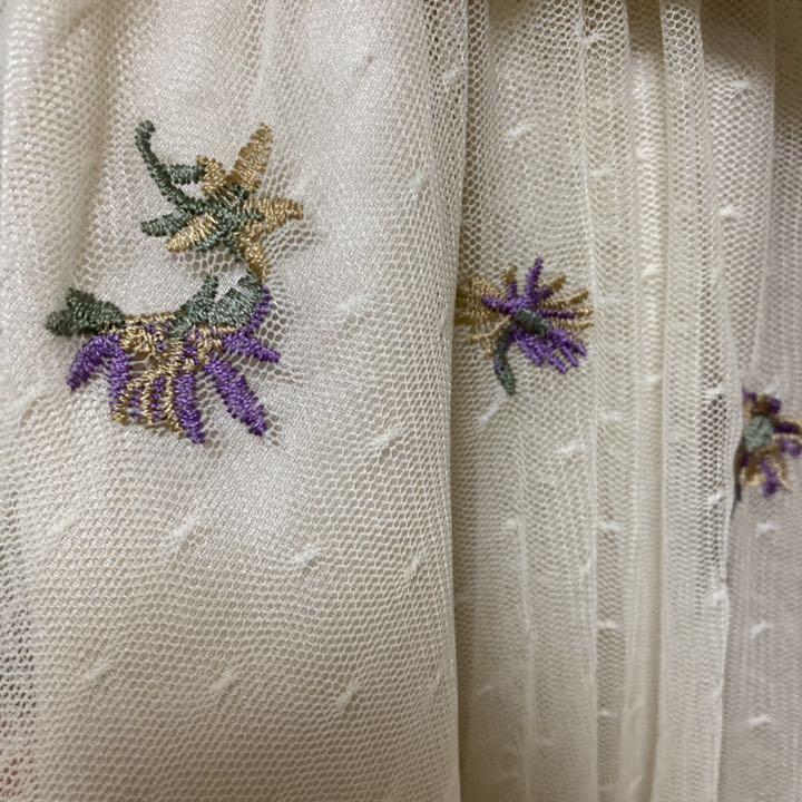 小花刺繍イレヘムSK axes femme - メルカリ