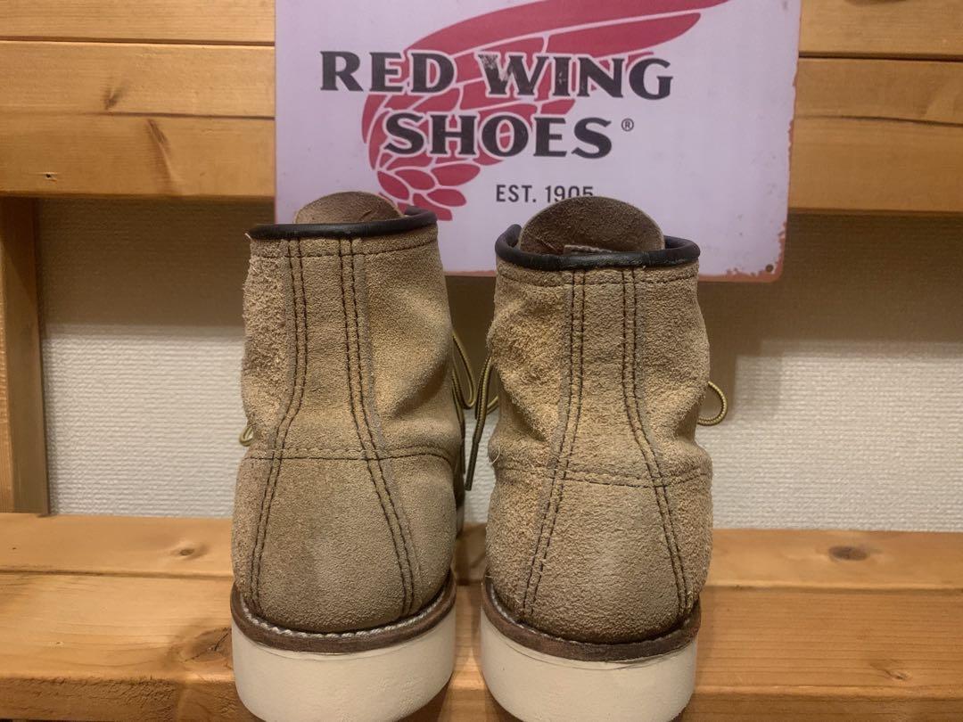 レッドウィング　紐とソール交換済み　8E スウェード　モックトゥ　Redwing レッドウィング 紐とソール交換済み 8E スウェード モックトゥ