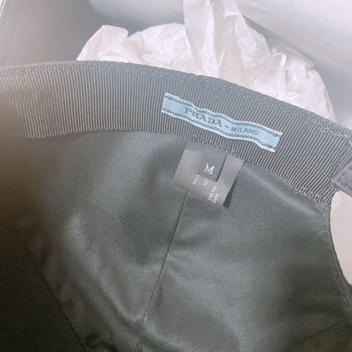 のためご PRADA ブラック Mサイズ G4aKR-m41303888790 ナイロンロゴキャップ ブランド