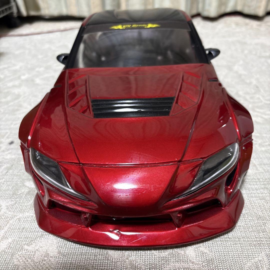 ラジコンドリフトカーボディ　トヨタスープラ　ワイドドボディ1/10