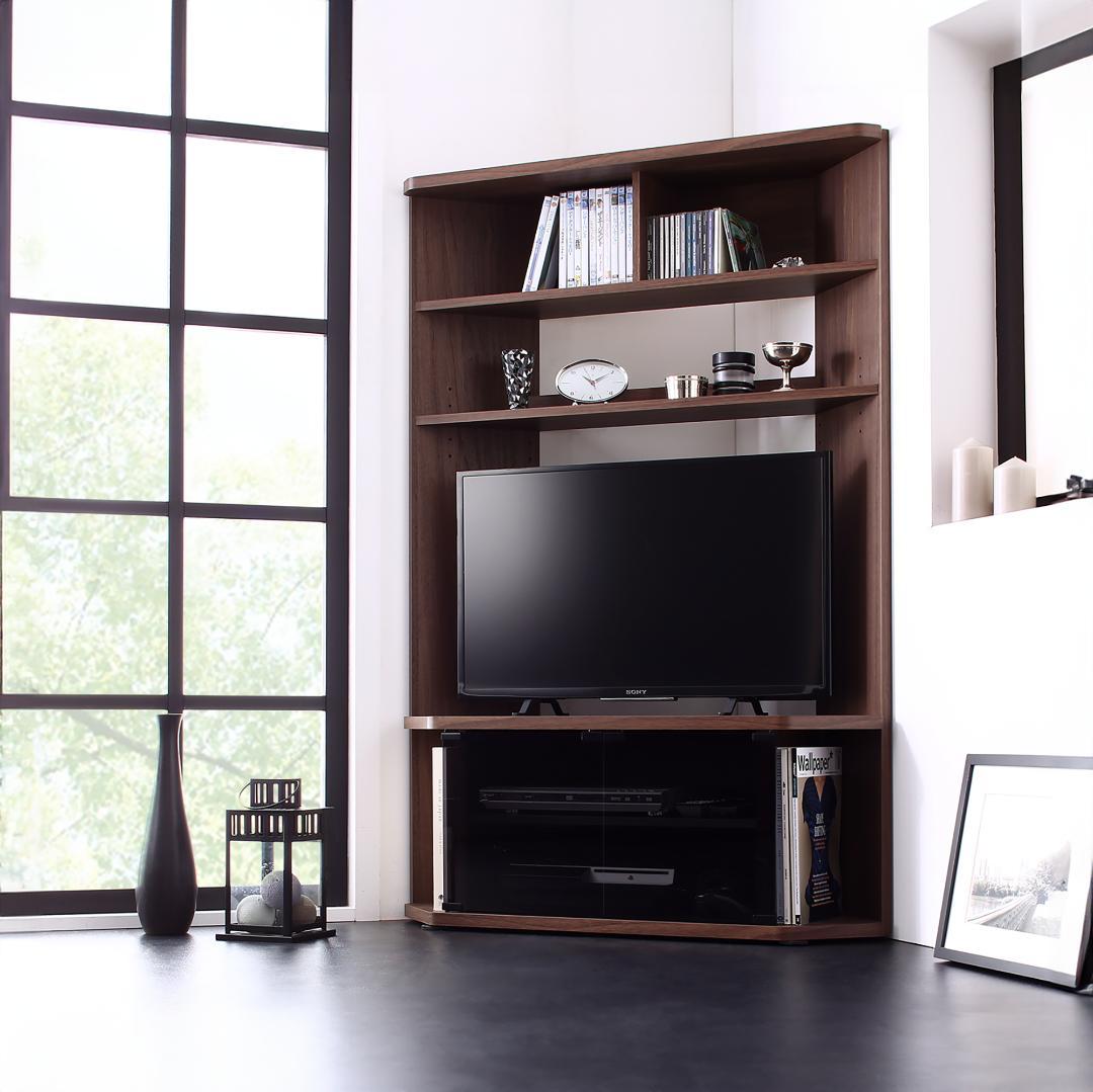 コーナー 95 テレビ台 リビングボード ミドルハイ 収納力 新品 送料込み