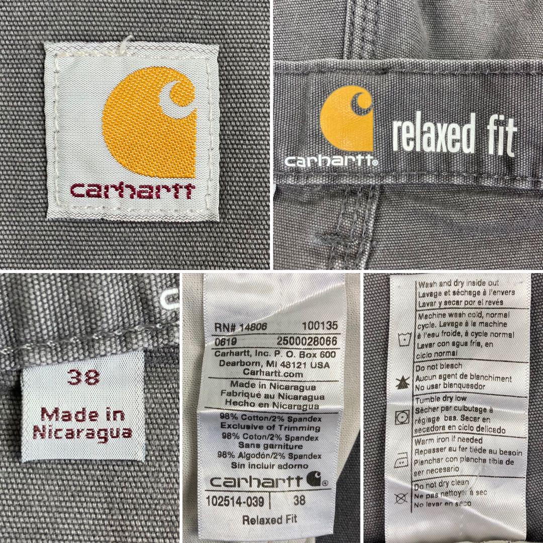 07M037◯ Carhartt ダック ワイド ハーフパンツ ショーツ W38