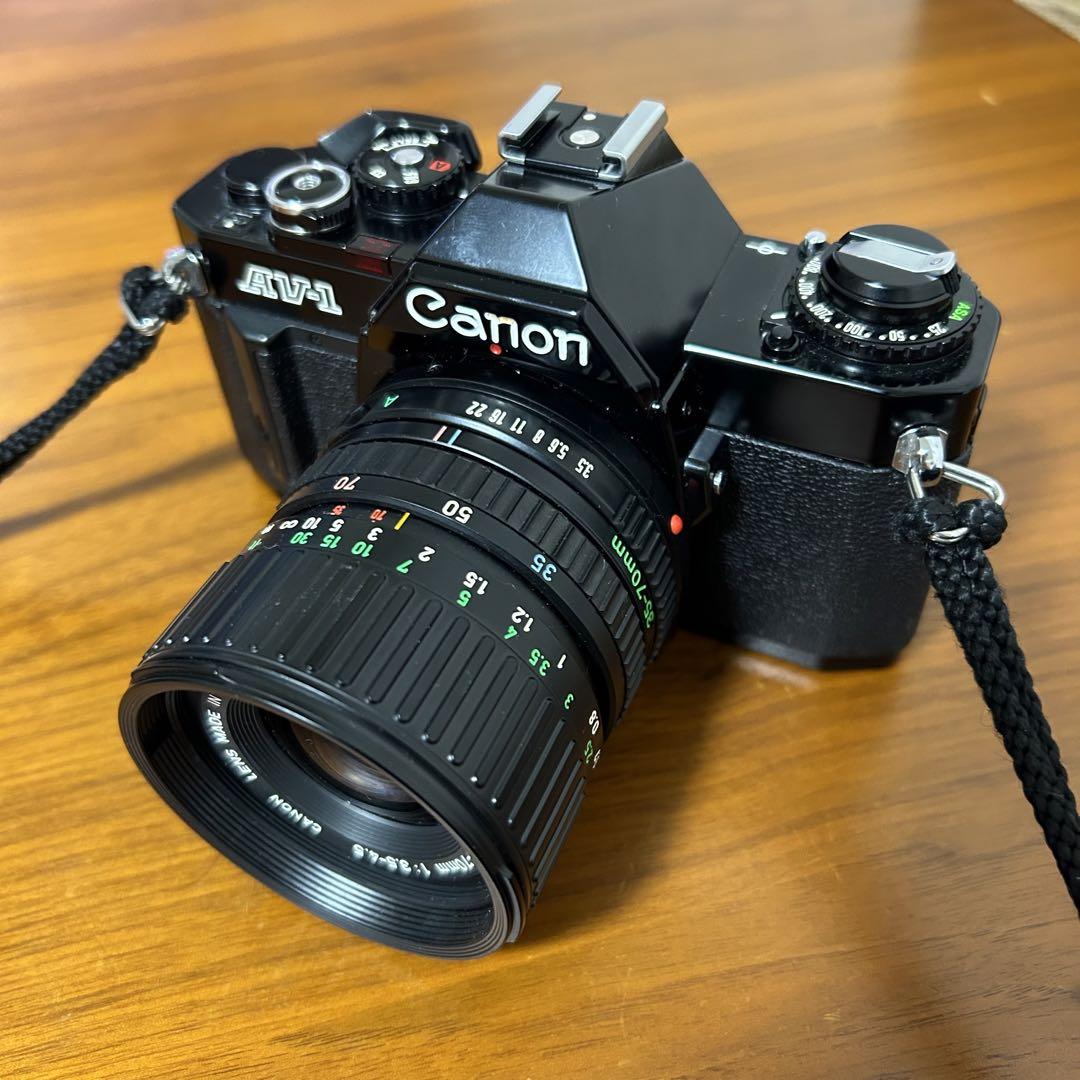 動作確認済　Canon AV-1 フィルムカメラ シャッタースピードダイヤルがない？！「Canon AV-1」は絞り優先