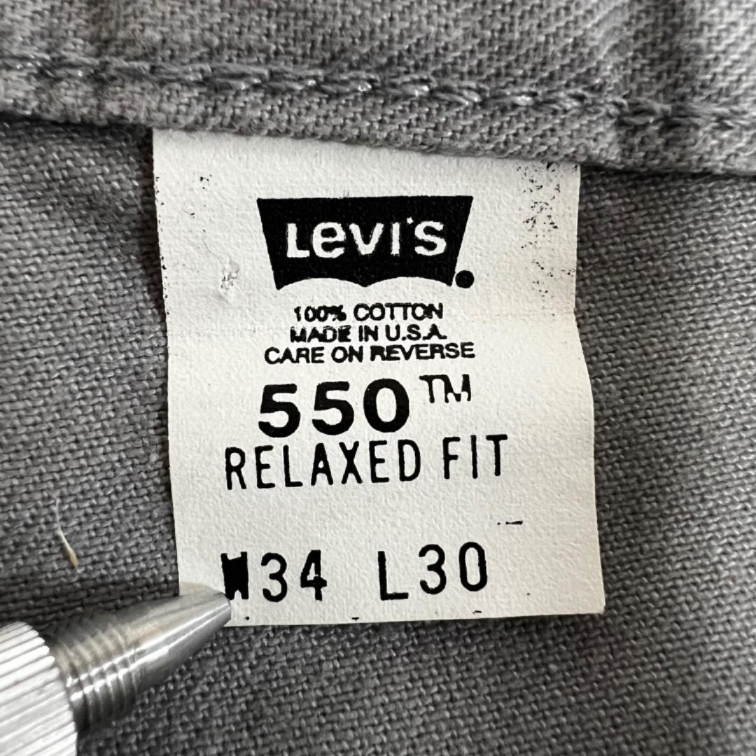 USA製 Levi's リーバイス 550 デニムパンツ グレー W34