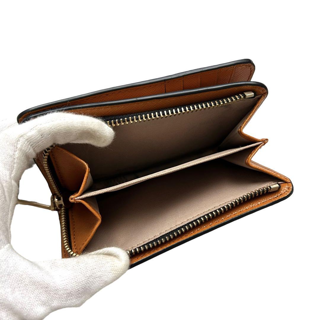 美品⭐️ マークジェイコブス 二つ折り財布 L字ファスナー レザー