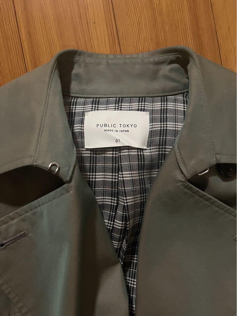 【美品】PUBLIC TOKYO ハイクラストレンチコート