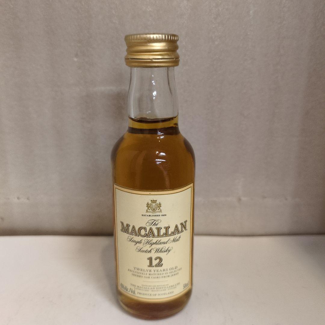 値下げ可　早い物勝ち　マッカラン 12年　旧ラベル　ミニボトル