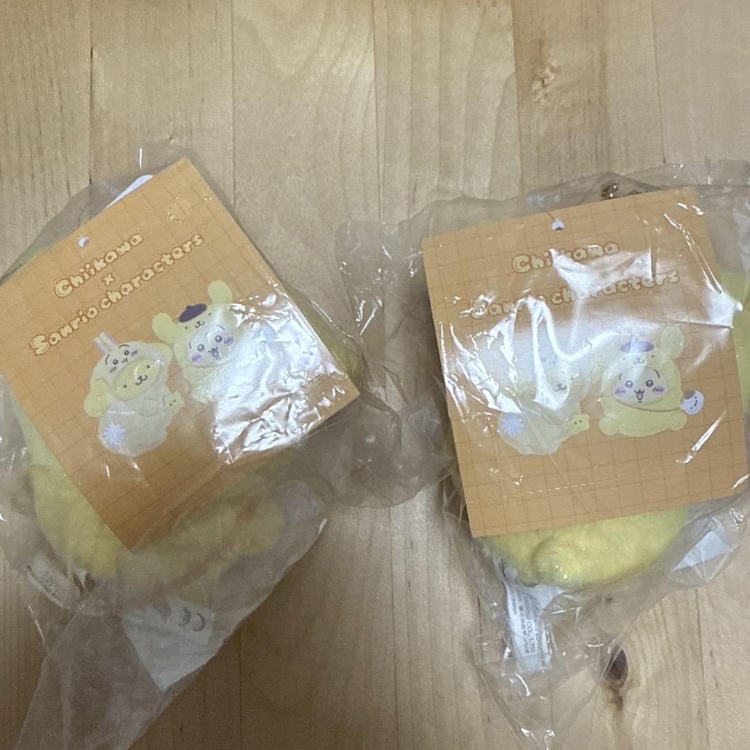 ちいかわ サンリオ うさぎ ポムポムプリン マスコット 2点セット