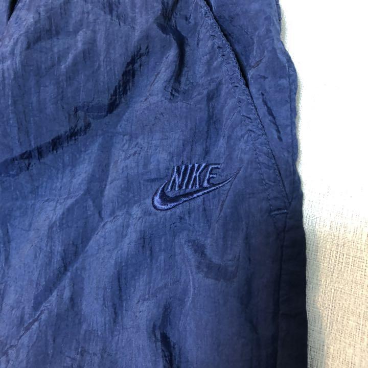 90s NIKE 紺 ネイビー ナイキ L ナイロンパンツ カニエ ウェスト