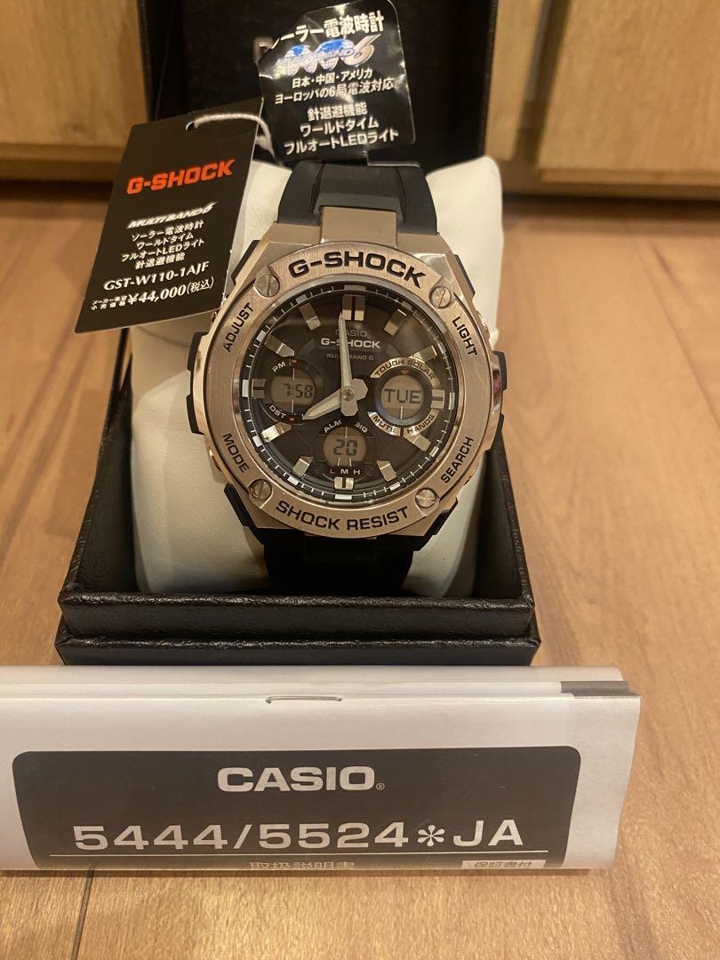 極美品！カシオ G-SHOCK ソーラー電波腕時計 GST-W110-1AJF