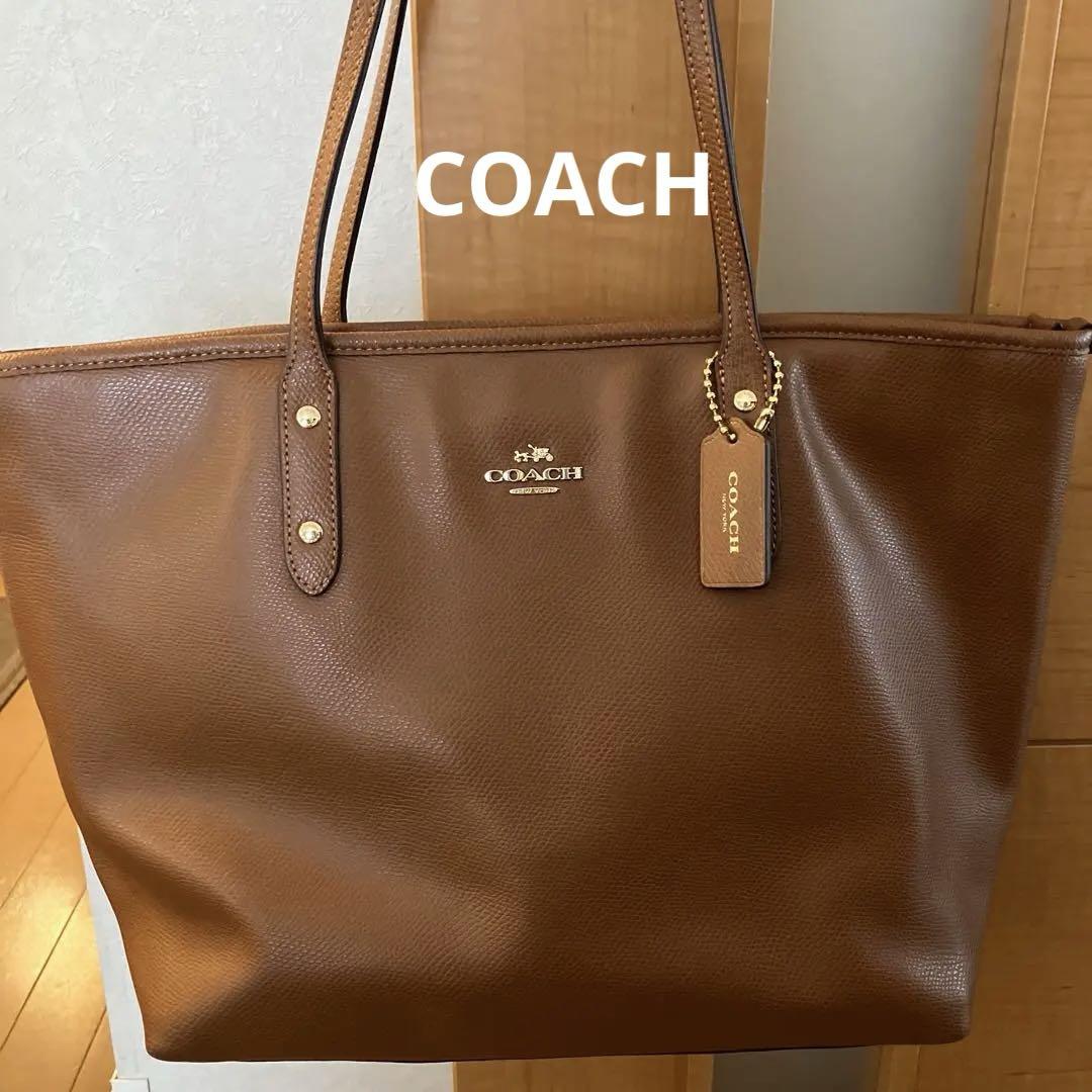 COACH ブラウン トートバッグ