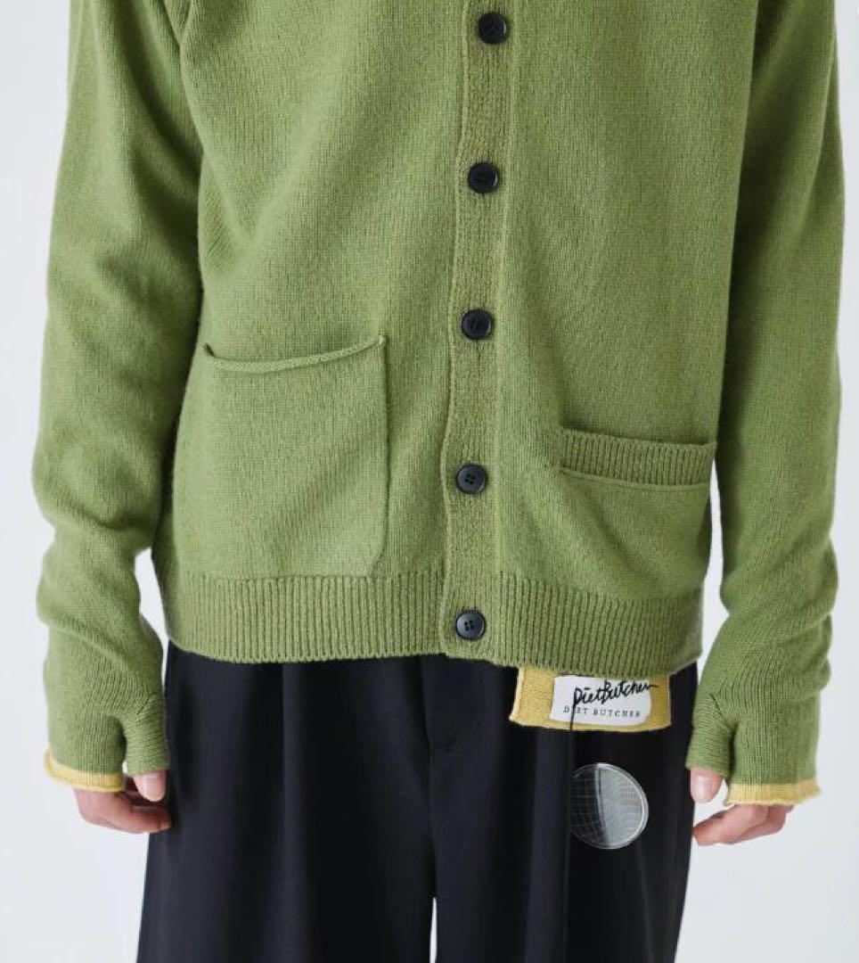 トップス DIET BUTCHER Round Neck Knit Cardigan