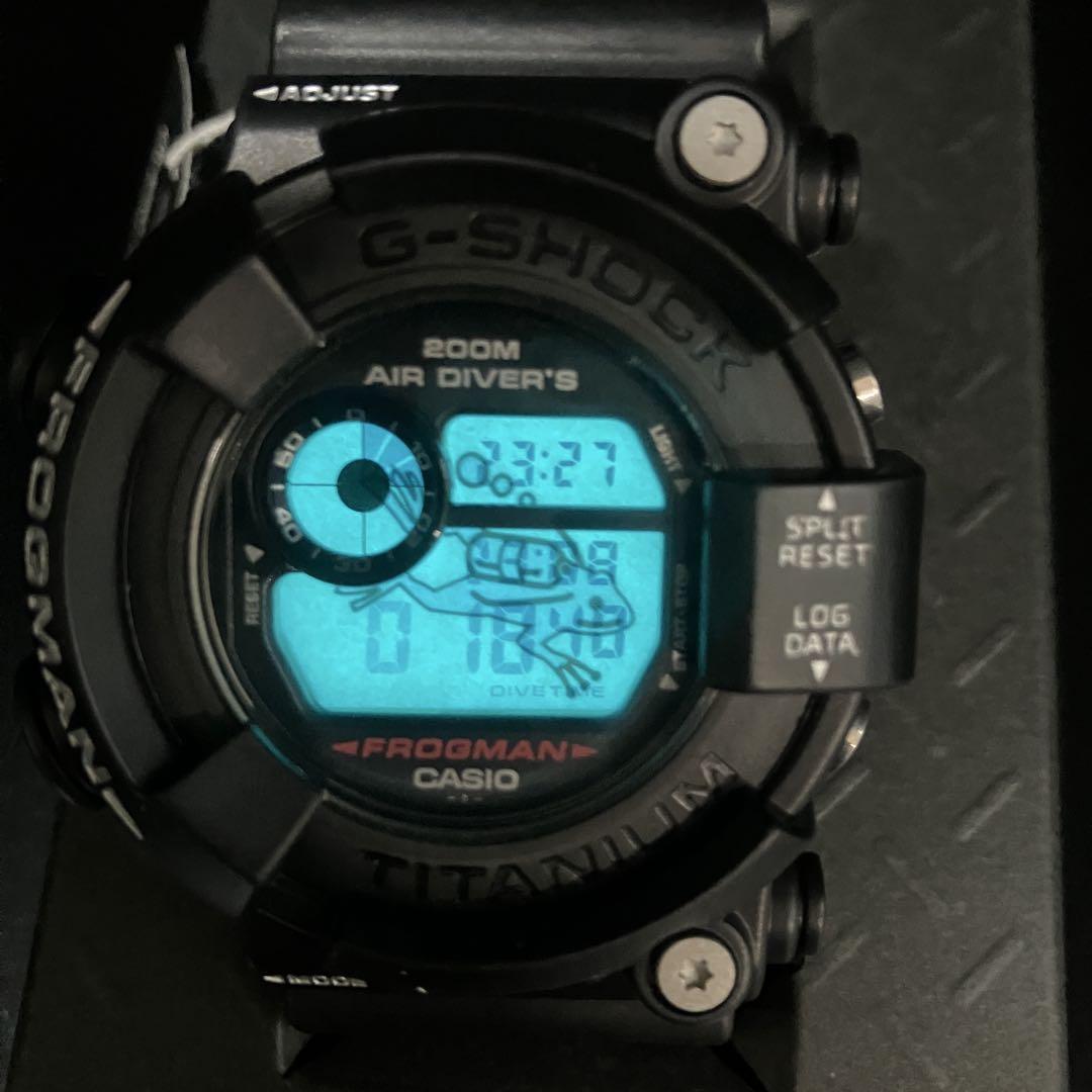 極美品 G-SHOCK DW-8200Z フロッグマン ブラック チタン