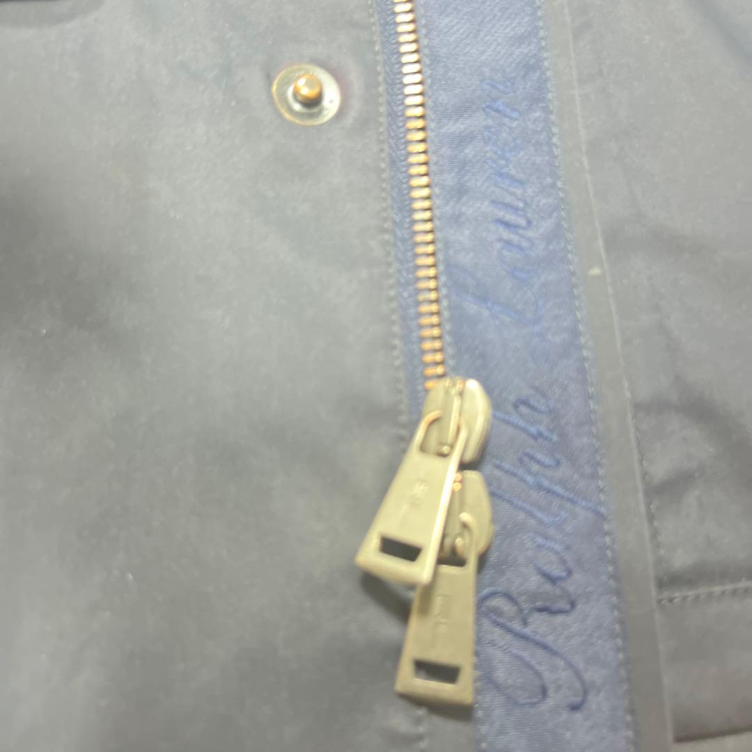 Ralph Lauren ネイビー レインコート フード付き