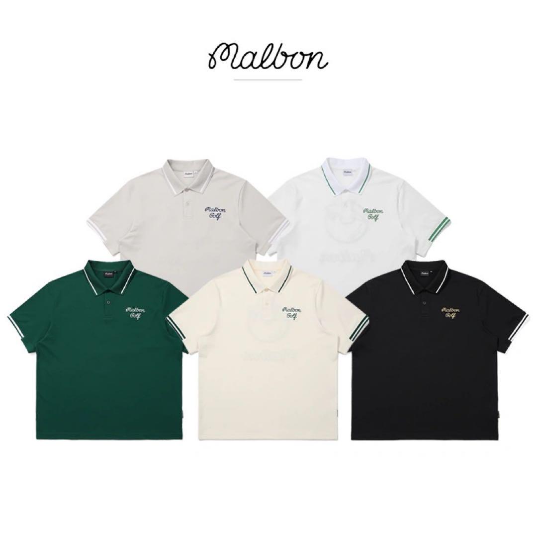 25新作 マルボンゴルフ ポロシャツ Tシャツ メンズ ブラック L