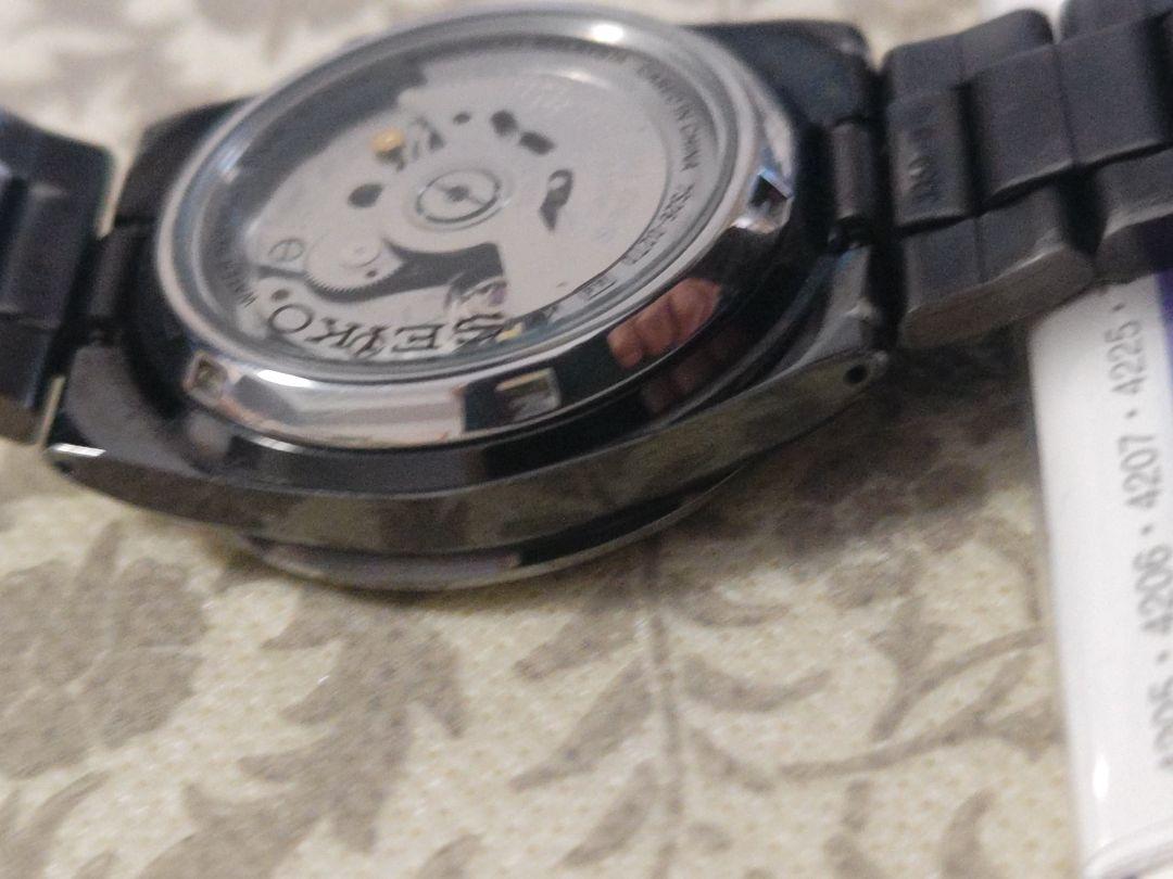 海外モデル【SEIKO5】セイコー5 裏スケ デイデイト自動巻腕時計
