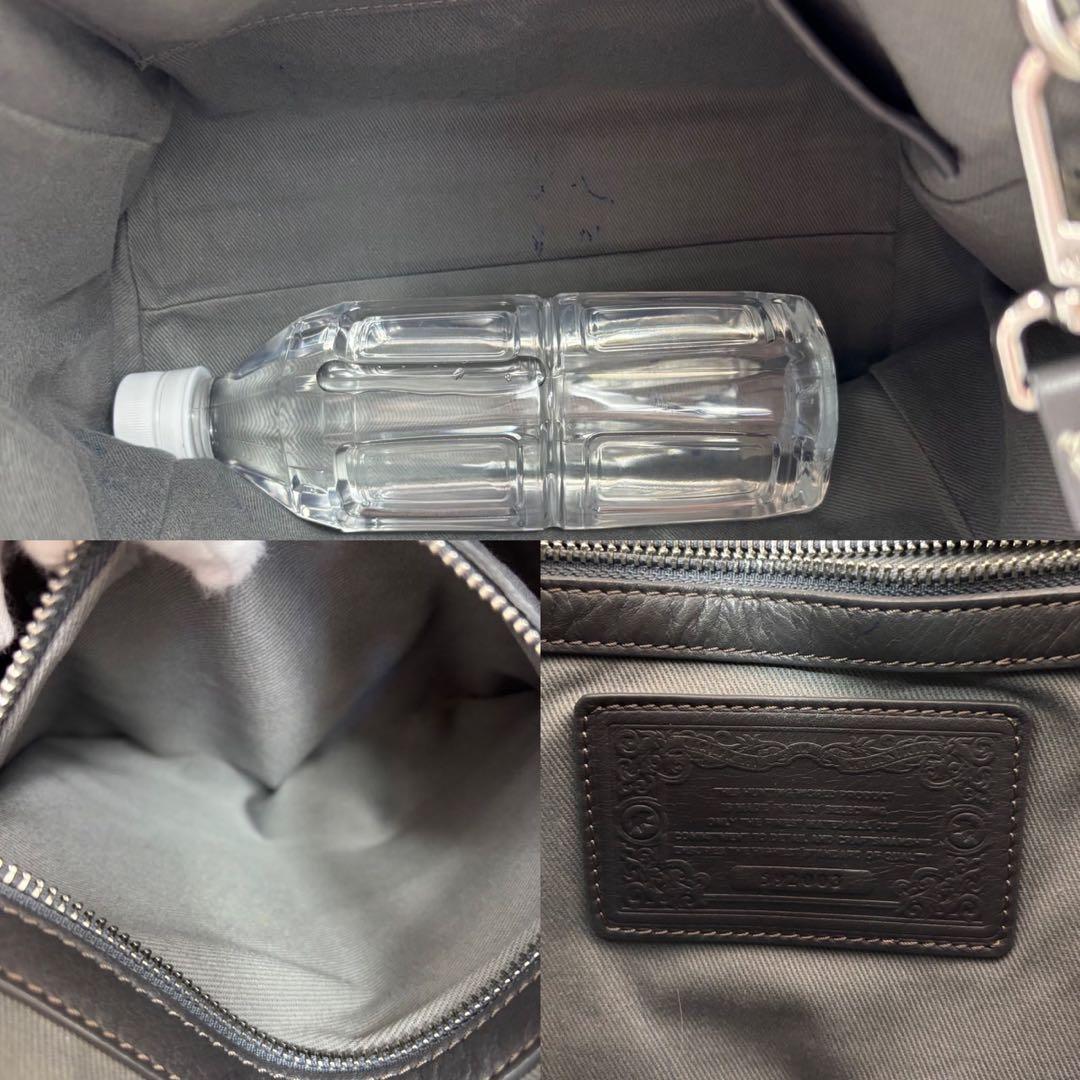 美品◎ハンティングワールド A4可 2way 斜めがけ ショルダーバッグ グレー