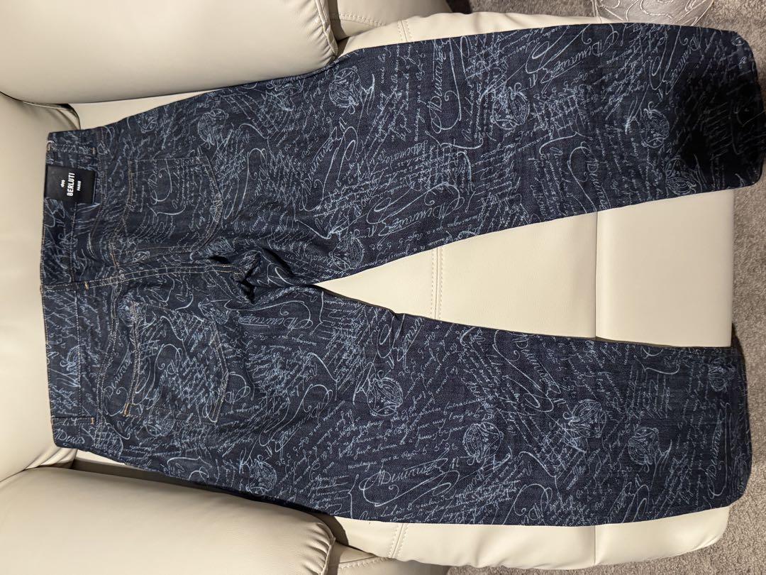 Berluti ベルルッティ デニムパンツ カリグラフィプリント