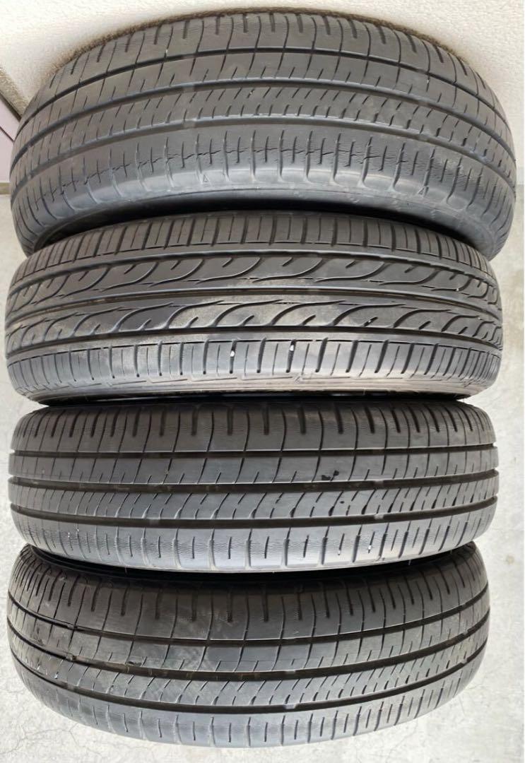 送料込み引取も対応 スズキ純正アルミホイール 155/65R14タイヤ4本セット