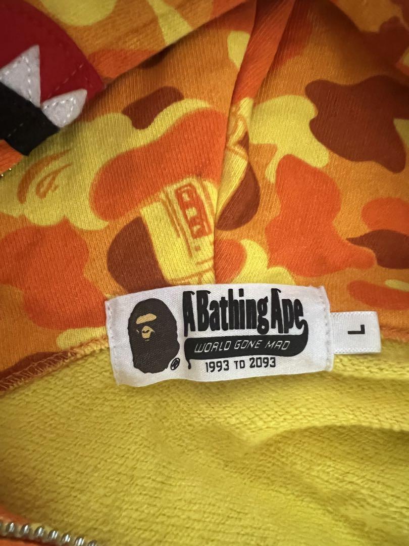a bathing ape  シャークパーカー　pubg