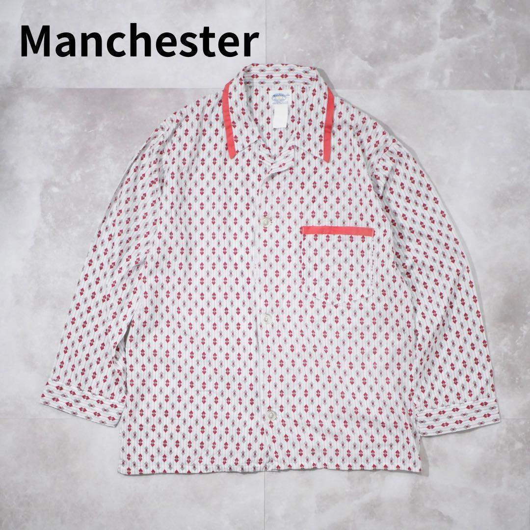 Manchester 80s パジャマシャツ ユーロ ストライプ M