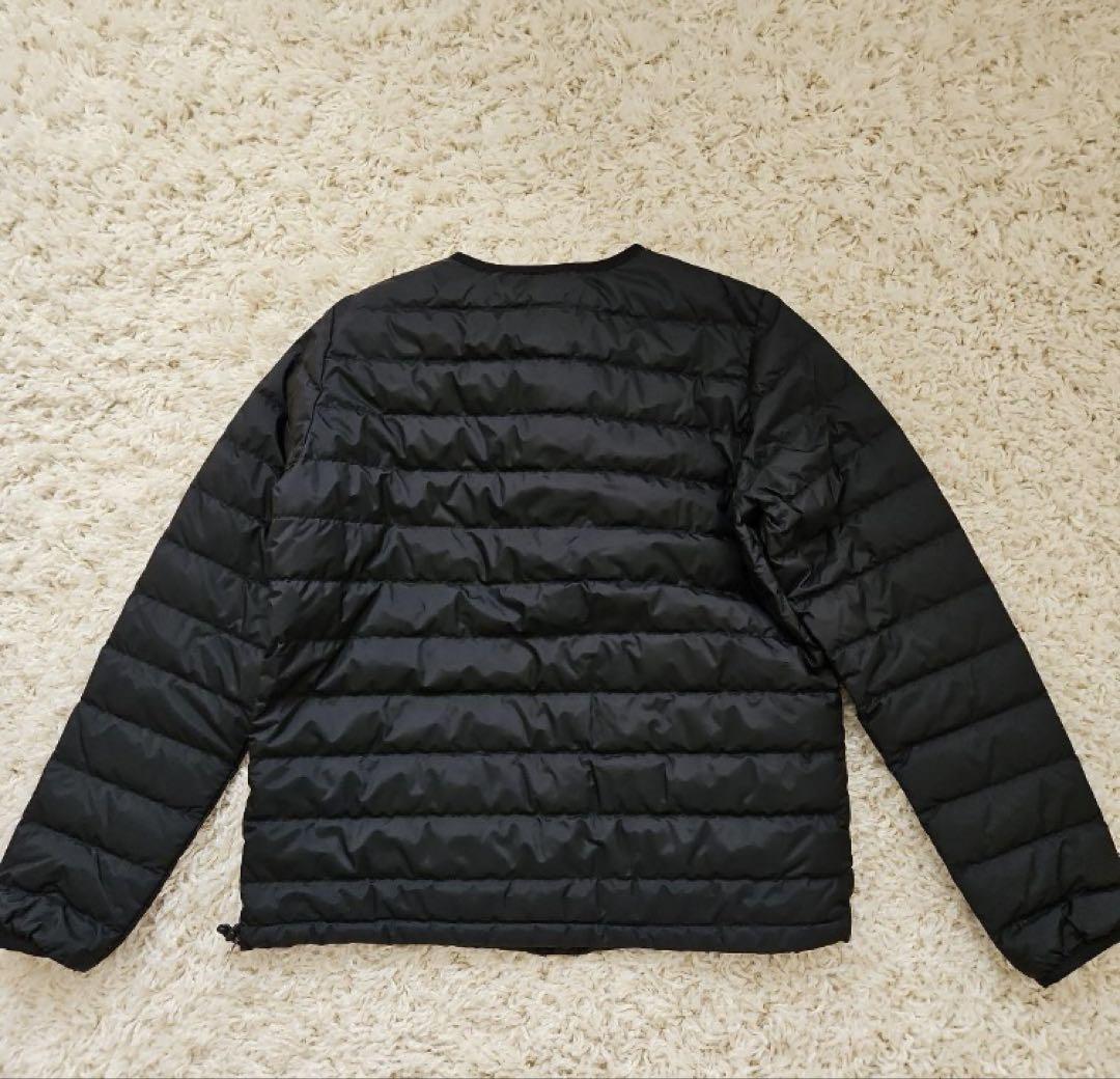 suadeo NANGA ノーカラー 薄ダウンコート ジャケット 黒 M