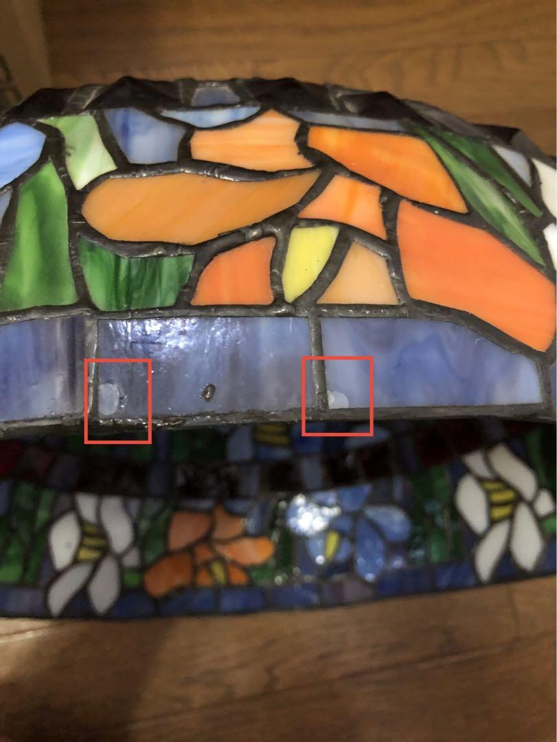 【値下げしました】ステンドグラスランプ