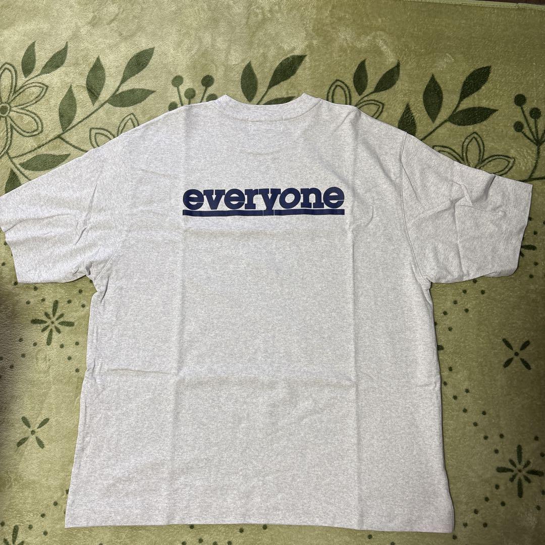 everyone × TTT MSW バックロゴ Tシャツグレー Mサイズ everyone × TTT MSW バックロゴ Tシャツグレー Mサイズ トップス