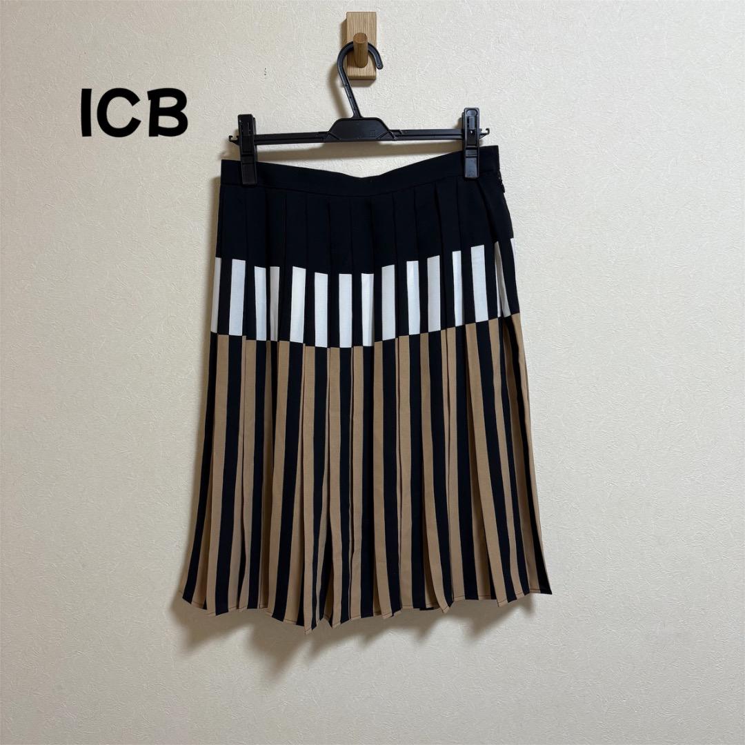 ICB Block Pt スカート ブロックプリーツスカート