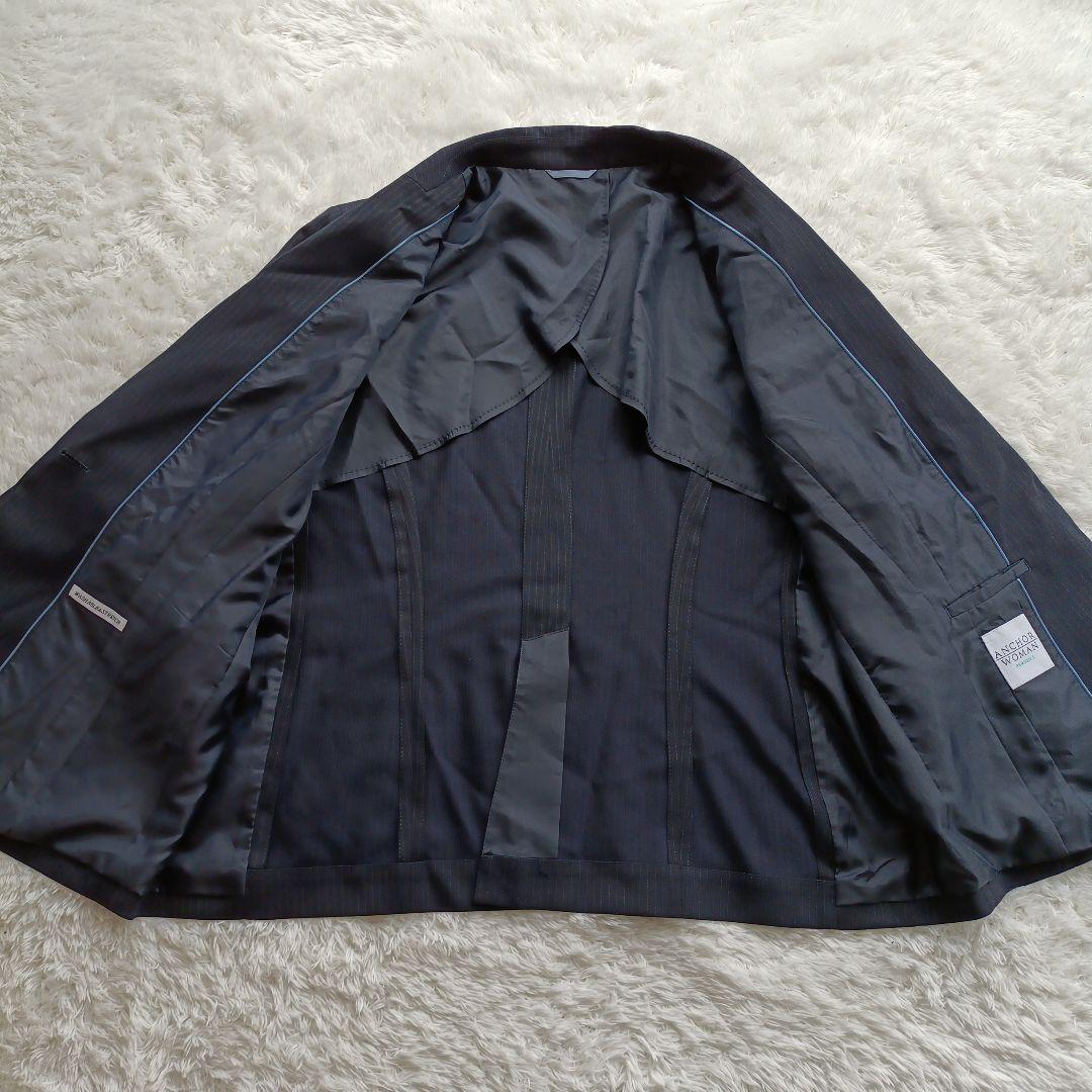 ✨️美品✨️ANCHOR WOMAN スカートスーツ ネイビー 大きいサイズ