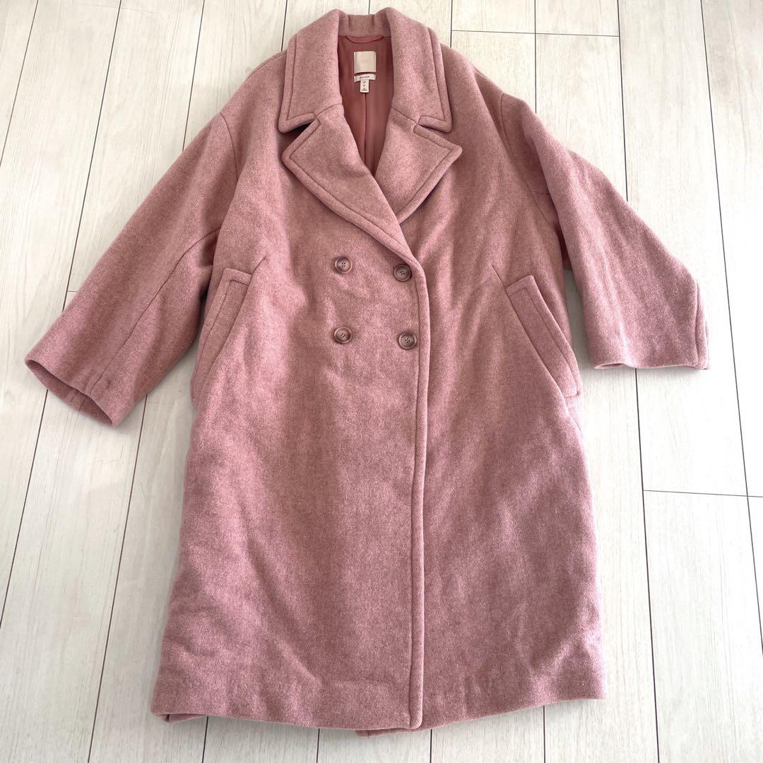 値下げ⭕️H&M ピンク　コート
