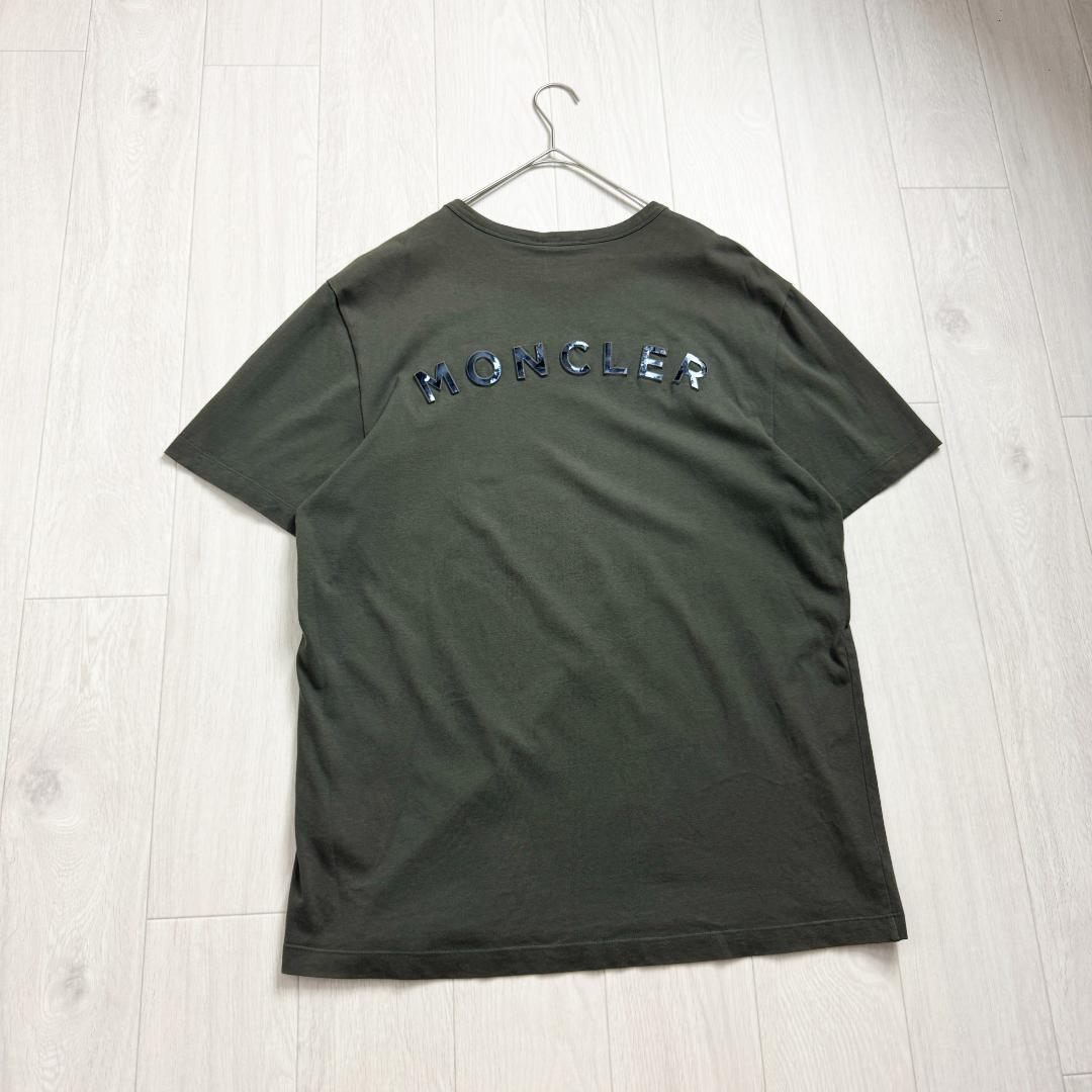 【エンボス☆高級モデル☆ラバーロゴ】モンクレール Tシャツ 半袖 入手困難