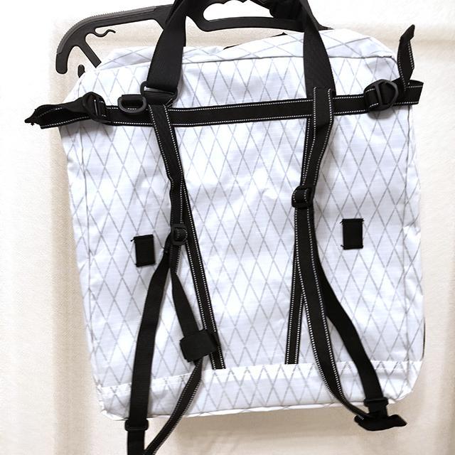 and wander X-Pac 30L 3way tote bag ホワイト