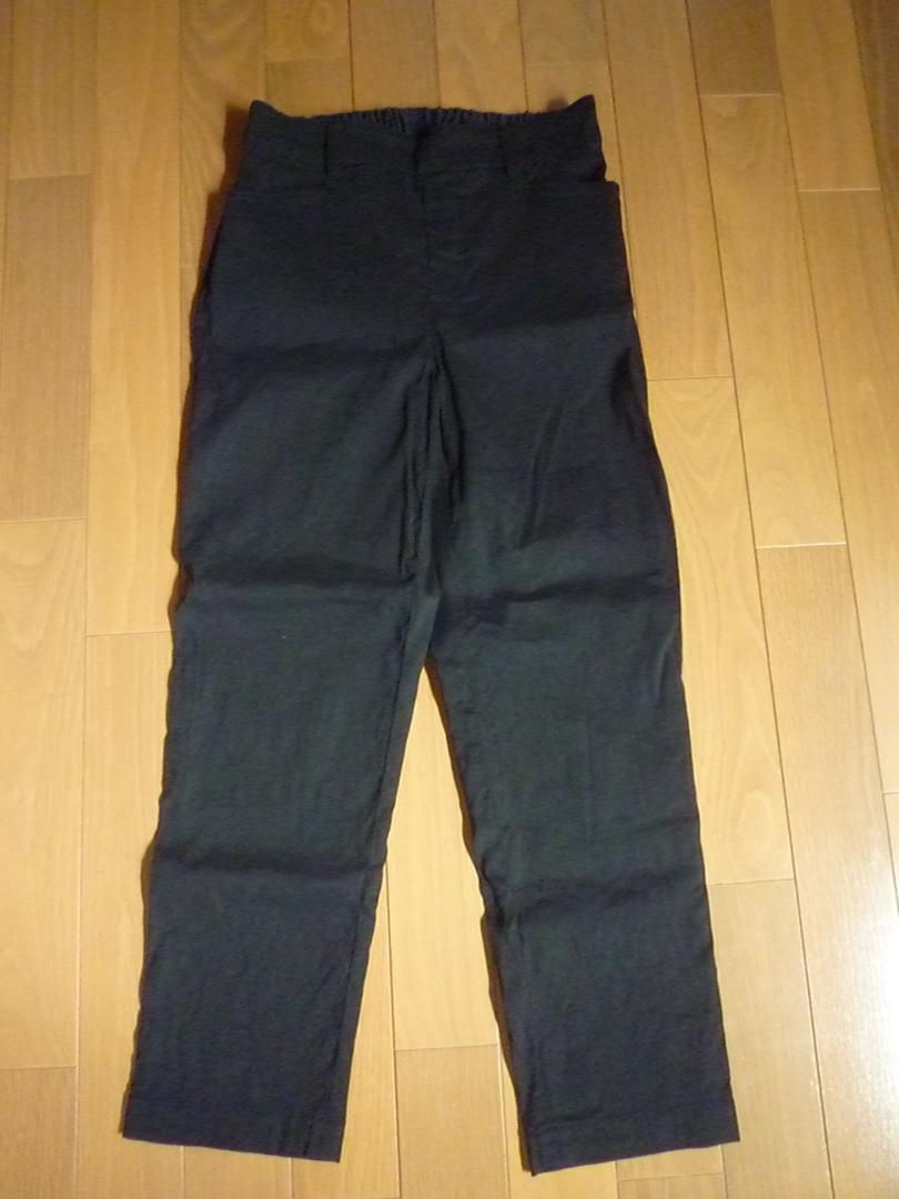※サチさま専用 23区 小さいサイズ30 リネン パンツ ブラック系