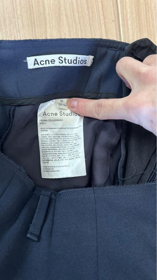 極美品 acne studious 18aw セットアップ dark navy