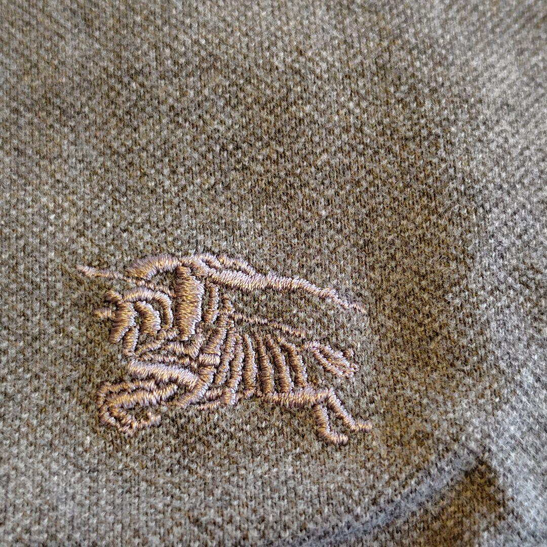 【サイズ2】BURBERRY BLACK LABEL ポロシャツ【グレー】