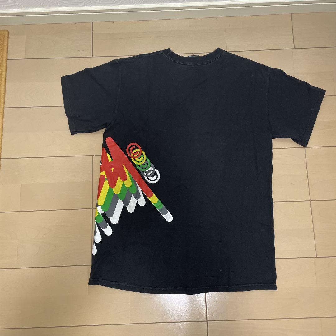 Stüssy ブラック Tシャツ Mサイズ Stussy Tシャツ ブラック サイドプリント メンズM - メルカリ